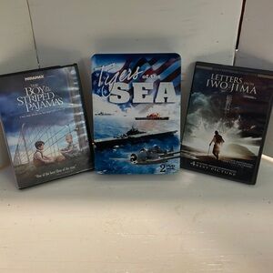The Boy in the Striped Pajamas Tigers of the Sea Letters from Iwo Jima DVDs